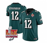 Men & Women & Youth Philadelphia Eagles #12 Randall Cunningham Green 2025 Eagles Logo Super Bowl LIX Patch New F.U.S.E. Vapor Limited Stitched Jersey Dzhi,baseball caps,new era cap wholesale,wholesale hats